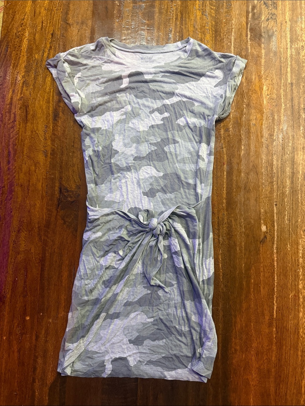 aerie Camo Tie-Waist Mini Dress. SUPER SOFT. WORN ONCE
